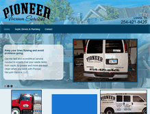 Tablet Screenshot of pioneervacuumservices.com